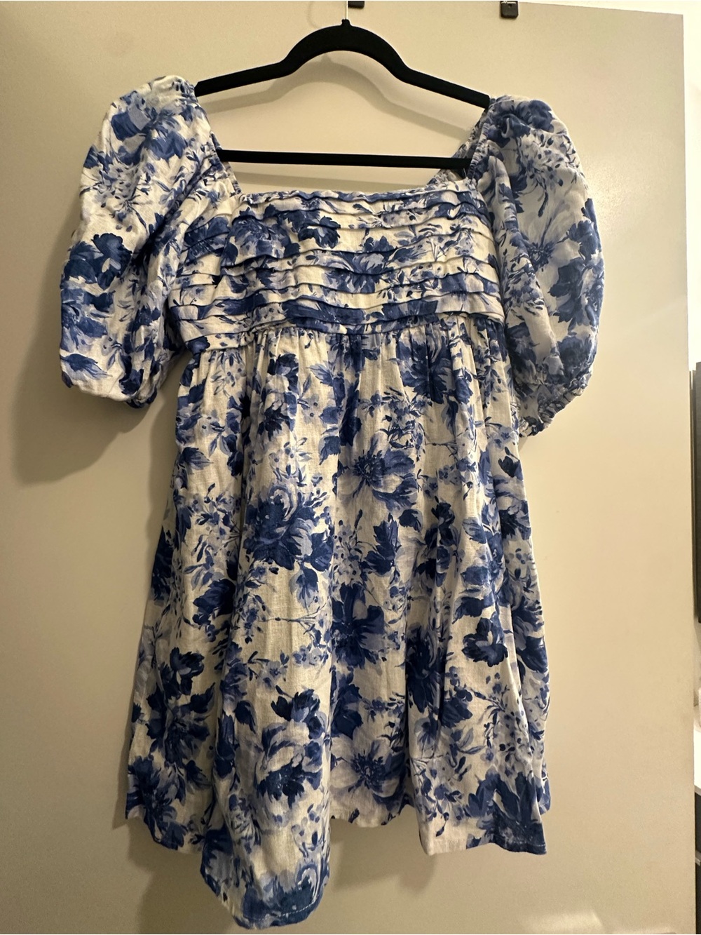 Abercrombie & Fitch Emerson Puff Floral Mini Dress - SMALL PETITE